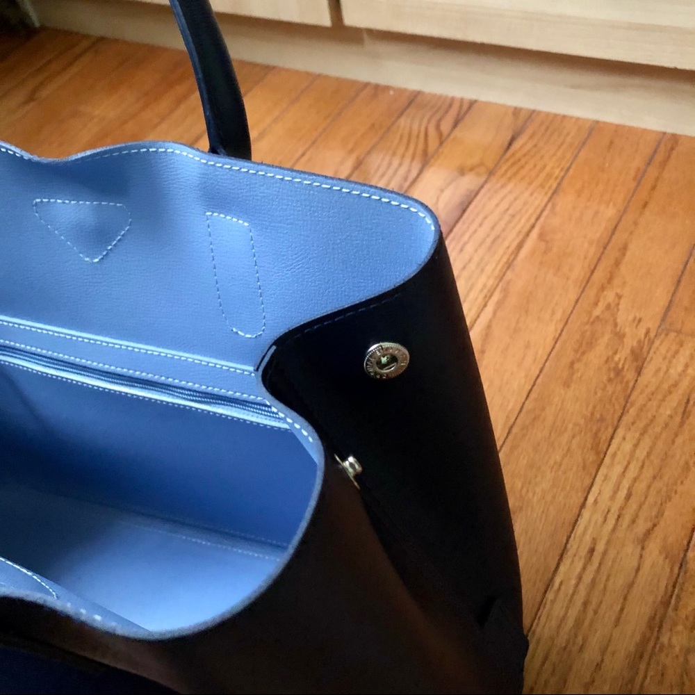 Longchamp Roseau Leather Shoulder Tote - Picture 9 of 13